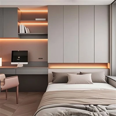 Italský minimalistický systém ložnice Tatami